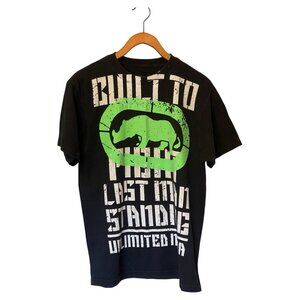 Ecko Untld. Black Built To Fight S/S T-Shirt Men's Size Large L Unlimited MMA